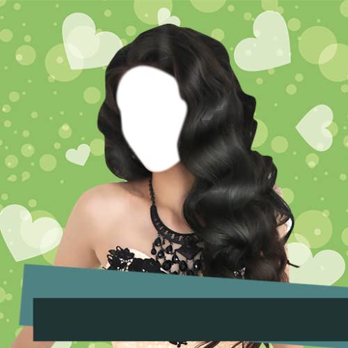 Montaje de fotos de cabello largo de mujer