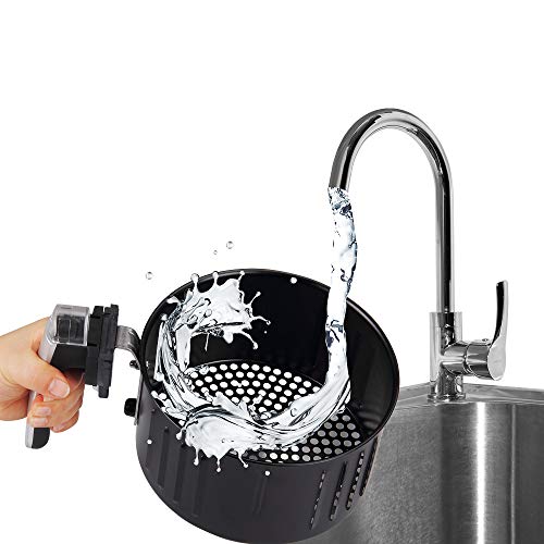 Monzana Freidora de aire caliente incluye folleto de recetas gratis 1500W 3,6 litros 9-en-1 – negro Air Fryer