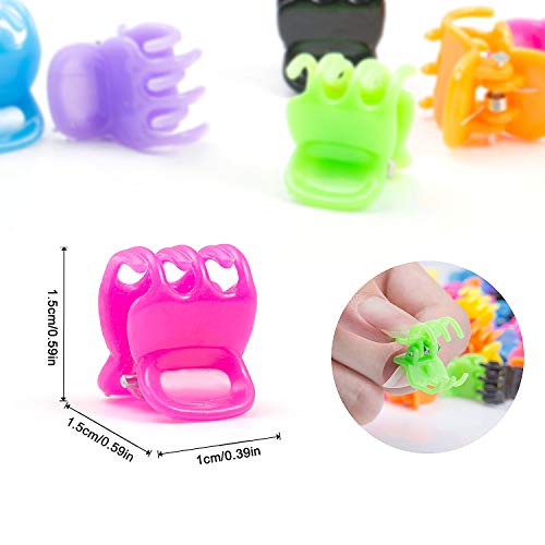 MOOKLIN - 100 Piezas Mini Clips de Pelo Niña Pinzas Pelo Bebe Garras de Pelo de Plástico para Chicas y Mujeres (Multicolor)