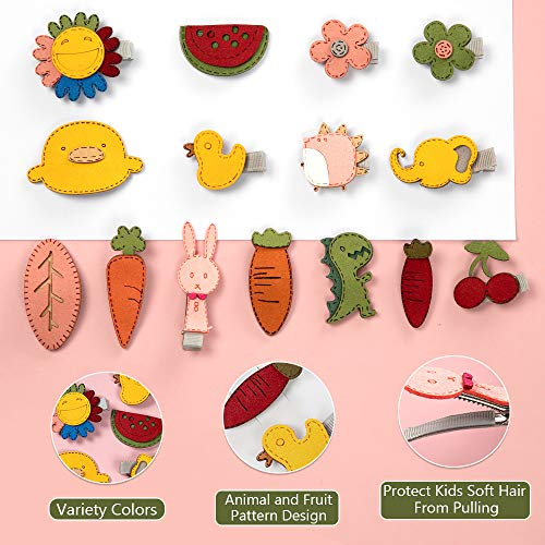 MOOKLIN ROAM 15 Piezas Clips Pelo Niña, Pinza de Pelo Multicolor Orquillas Horquillas Pelo Bebé para Pequeñas Accesorios Pelo Niña