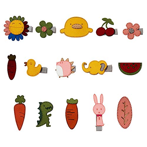 MOOKLIN ROAM 15 Piezas Clips Pelo Niña, Pinza de Pelo Multicolor Orquillas Horquillas Pelo Bebé para Pequeñas Accesorios Pelo Niña