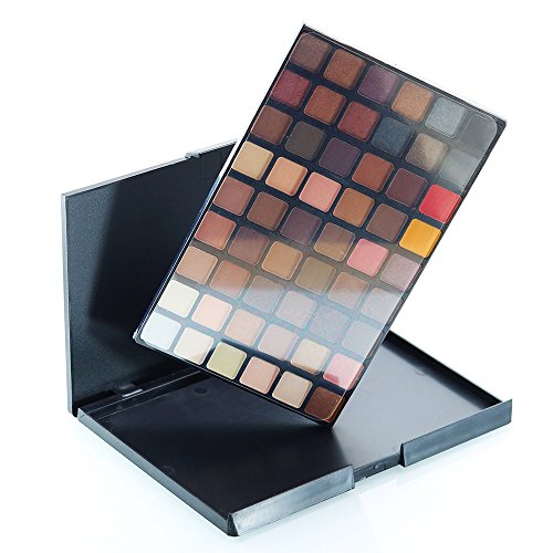 MORETIME-Paleta de sombra de ojos cosmética altamente pigmentado Mate Shimmer Crema de Maquillaje Paleta con Color Cálido y Frío 54 colores cosmético en polvo Natural Shimmer Matt Set