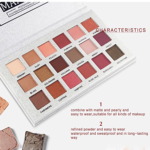 MORETIME-Paleta de sombra de ojos Crema de Maquillaje Paleta con Color Cálido y Frío 26 colores de sombra de ojos paleta de maquillaje sombra de ojos cosmética rubor en polvo brillo de labios