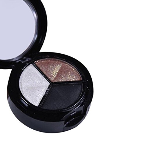 MORETIME sombra de ojos cosmética Shimmer Crema de Maquillaje con Color Cálido y Frío Smoky Cosmetic Set 3 colores Profesional Natural Mate Maquillaje Sombra de Ojos
