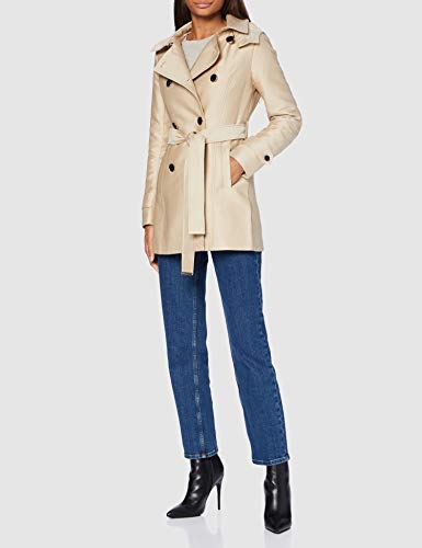 Morgan Trench mi-Long Gustav Gabardina, Beige, 38 para Mujer