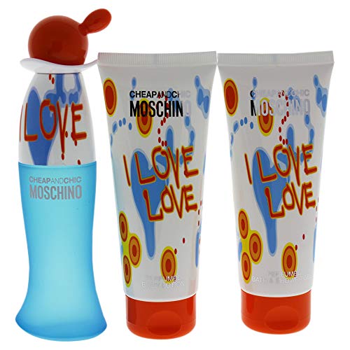 Moschino I Love Love C&C 50Ml Spray + Gel Ducha 100Ml + Locion Corporal 100Ml 250 ml