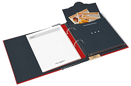 Moses Carpeta de recetas DIN A5, con fundas transparentes y compartimentos para recetas (idioma español no garantizado)