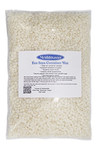 Mouldmaster – Cera de Soja Recipiente Vela Pastillas (2 kg), Color Crema/Off White