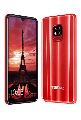 Moviles 4G, Moviles Libres 3GB/32GB - Pantalla 6.2" - Dual SIM - Dual Cameras (Rojo)