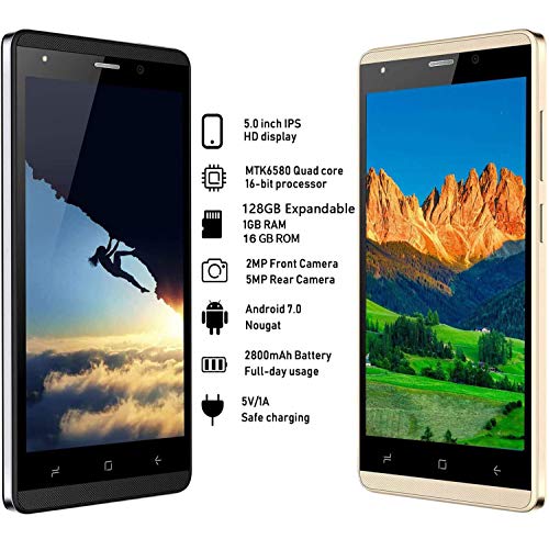 Moviles Libres 4G 16GB ROM/Memoria Extendida 128 GB, 5.0 Pulgadas 5MP Cámara Smartphone Libre Dual SIM 4G WiFi Moviles Buenos Smartphone Batería 2800mAh J3(2020) Móvil Libre