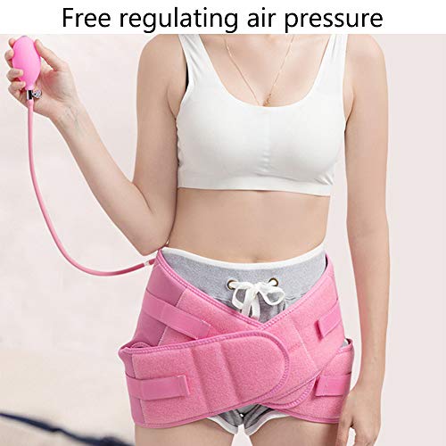 MOXIN Cinturón De Soporte del Corrector Pélvico, Cuerpo Hinchable Moldeador De Cadera Posparto, Proporciona Soporte Pélvico Conjunto Estabilidad De Compresión Nerviosa,Rosado