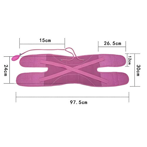 MOXIN Cinturón De Soporte del Corrector Pélvico, Cuerpo Hinchable Moldeador De Cadera Posparto, Proporciona Soporte Pélvico Conjunto Estabilidad De Compresión Nerviosa,Rosado