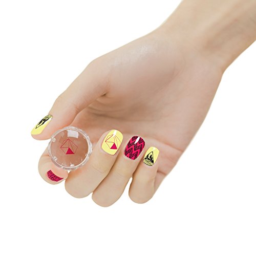 MOYOU UÑAS NUEVO Y MEJORADO XL - Sello transparente y raspador para estampación de uñas, fácil de usar, funciona con cualquier placa de imagen.