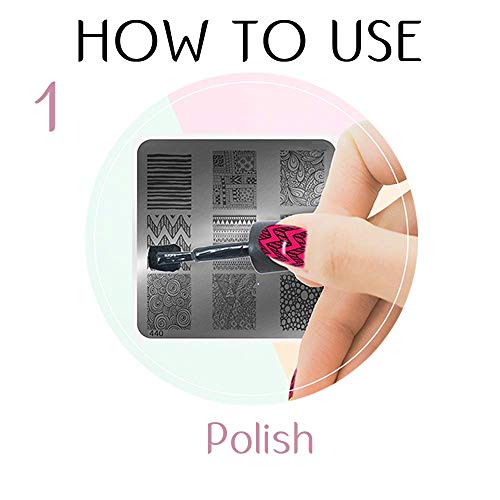 MOYOU UÑAS NUEVO Y MEJORADO XL - Sello transparente y raspador para estampación de uñas, fácil de usar, funciona con cualquier placa de imagen.