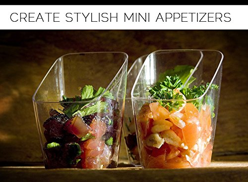 MOZAIK 20 plástico transparente Mini Copas de degustación