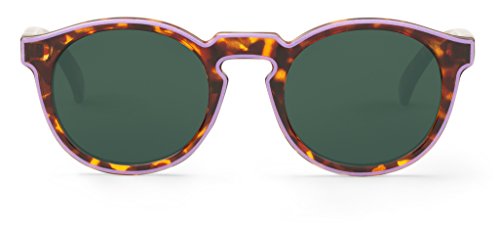 Mr. Boho | Jordaan | Lila / Cheetah Tortoise - Gafas de sol para hombre y mujer