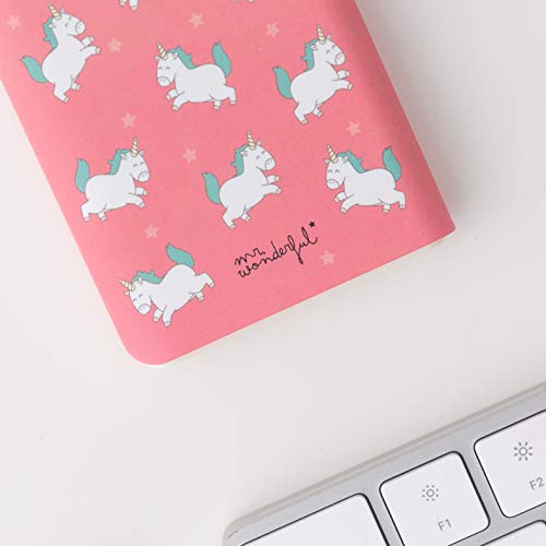 Mr. Wonderful - Bateria Externa portatil para movil, Power Bank 6.000 mAh, Unicornios