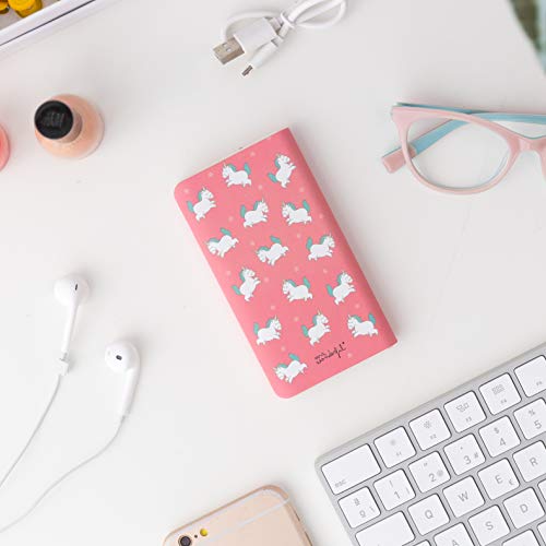 Mr. Wonderful - Bateria Externa portatil para movil, Power Bank 6.000 mAh, Unicornios