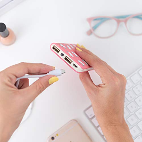 Mr. Wonderful - Bateria Externa portatil para movil, Power Bank 6.000 mAh, Unicornios