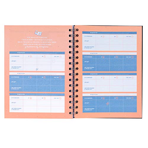 Mr. Wonderful Planificador de productividad-Si lo Digo, lo consigo, Multicolor, 0