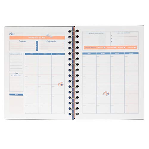 Mr. Wonderful Planificador de productividad-Si lo Digo, lo consigo, Multicolor, 0