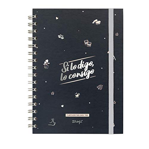 Mr. Wonderful Planificador de productividad-Si lo Digo, lo consigo, Multicolor, 0