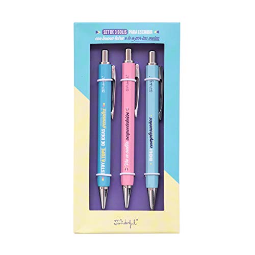 Mr. Wonderful Set de 3 bolis - a tope de ideas