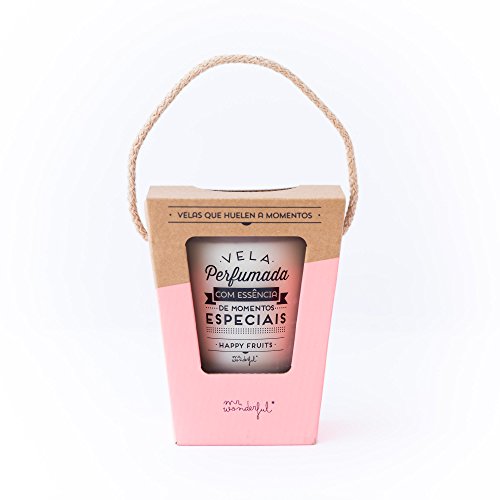 Mr. Wonderful - Vela con mensaje Perfumada com essência de momentos especiais