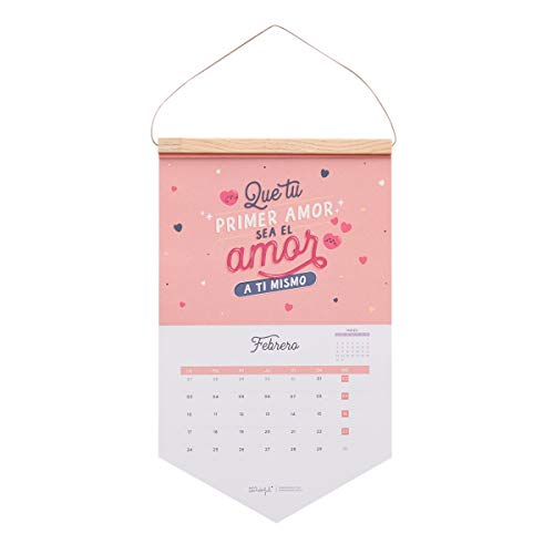 Mr. Wonderful WOA09849ES, Calendario de Pared, Talla Única, Multicolor
