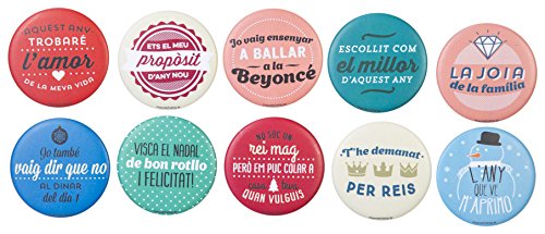 Mr. Wonderful WOM00867 Pack 10 xapes Mat en Color marxoses per saraus NAD, Compuesto, Multicolor, 16.7x14x2 cm