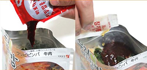 MRE Meals Ready to Eat 1 Pack of Bibimbap Korean Mixed Rice Bowl100g (3.53oz) 335 Kcal (Kimchi)