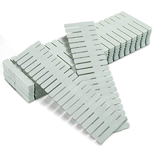mreechan divisores de cajones,divisores de Compartimiento de Rejilla de cajones,plástico Organizador de cajones,16 Piezas de divisores Verdes,Ajustables,Calcetines,Ropa Interior,Utensilios de Oficina
