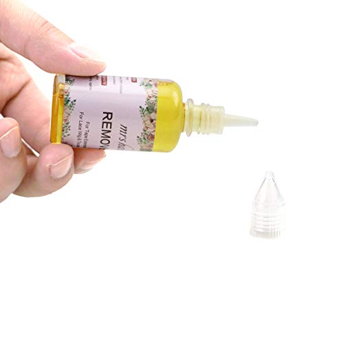 MRS HAIR Remover Liquido para Quitar Extensiones Adhesivas Remover Solvement for Tape in Hair Extension, Lace Front Peluca, Remover for Tape in Hair Extension 38ml