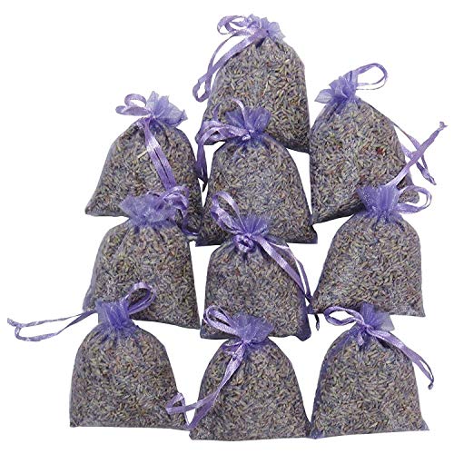 Mucjun Envases de Lavanda 15 Paquetes | Desodorante Natural, Bolsita de Flores Secas, La Bolsita de Fragancia de Lavanda Más Alta Fragancia