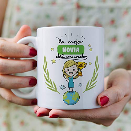 MUGFFINS Taza Novia -Familiares Mundo -Regalos Originales y Divertidos -Tazas de Café y Té
