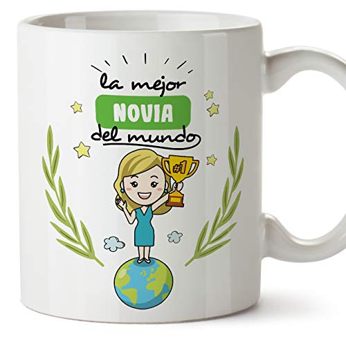 MUGFFINS Taza Novia -Familiares Mundo -Regalos Originales y Divertidos -Tazas de Café y Té