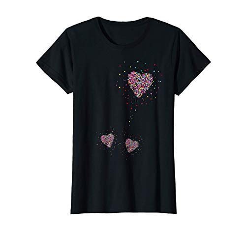 Mujer Anuncio De Embarazo Madre Gemela Mamá Gemelos Corazón Camiseta