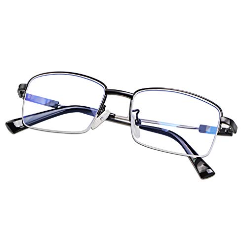 Multifocal Progresivo Gafas de Lectura Hombres Mujeres Computer Filtro de luz Azul de enfoque múltiple Presbicia Inteligente Anteojos Retro de Ligero Marco Cómodos sin línea Lectores Antirreflejos