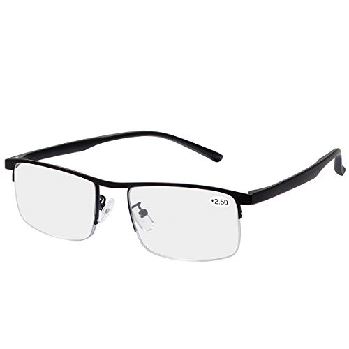 Multifocal Progresivo Gafas de Lectura Hombres Mujeres Computer Filtro de luz Azul de enfoque múltiple Presbicia Inteligente Anteojos Retro de Ligero Marco Cómodos sin línea Lectores Antirreflejos