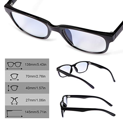 Multifocal Progresivo Gafas de Lectura Hombres Mujeres Computer Filtro de luz Azul de enfoque múltiple Presbicia Inteligente Anteojos Retro de Ligero Marco Cómodos sin línea Lectores Antirreflejos