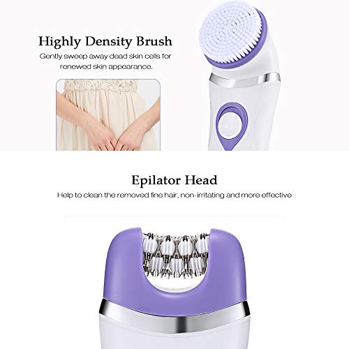 Multifunción traje de mujer de carga de afeitado dispositivo de limpieza de la cara del instrumento de depilación