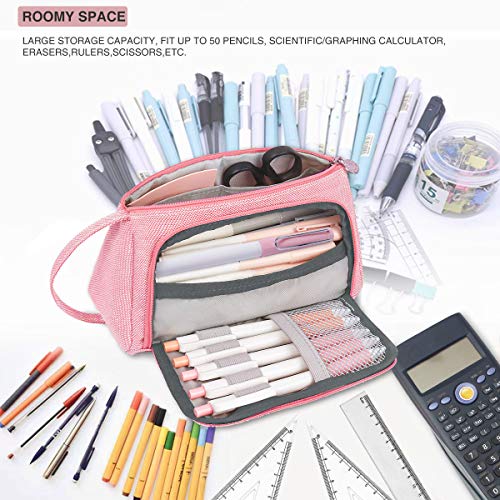 Multifuncional Escolar Estuche de lápices Adolescente，Grande capacidad portátil Estuches，para estudiantes universitarios de secundaria, nina regalos