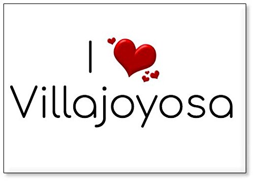 Mundus Souvenirs - Amo Villajoyosa, Imán para Nevera (diseño 3)