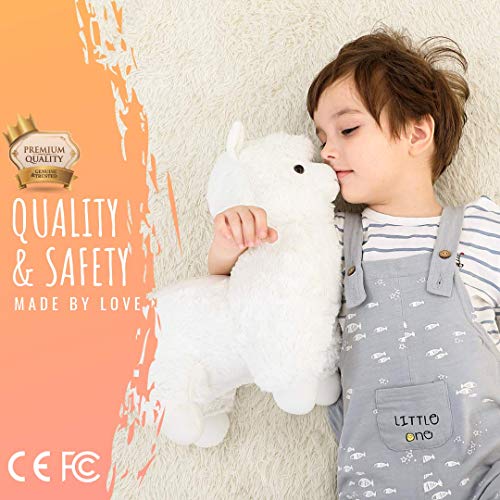 Muñecas llama de Peluche con Lámpara Proyector Estrellas, Alpaca Animal de Plush Luz Nocturna, Regalo Juguete para Fiesta Cumpleaños para Niña Infantil Niño - INNObeta