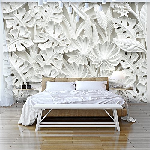 murando Fotomurales 400x280 cm XXL Papel pintado tejido no tejido Decoración de Pared decorativos Murales moderna Diseno Fotográfico blanco f-B-0038-a-a