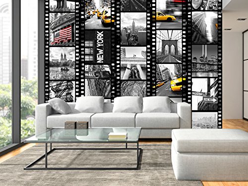 murando Papel Pintado PURO 10m Fotomurales tejido no tejido rollo Decoración de Pared decorativos Murales XXL moderna de Diseno Fotográfico City Ciudad New York Film d-C-0001-j-b