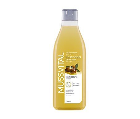 MUSSVITAL ESSENTIALS GEL DE BAÑO OLIVA 750ML