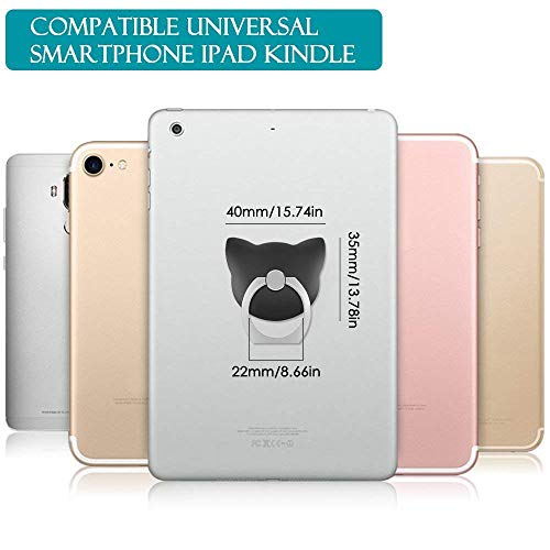 MuStone Soporte para anillo de dedo para teléfono celular, soporte universal para teléfono, soporte de montaje para iPhone XS X 8 7 6 6S 5 5C 5S, Samsung Galaxy S9 S8 S7Edge S7 S6 Nota 8 5 (Oro rosa)