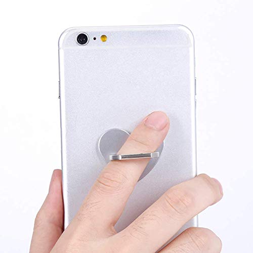 MuStone Soporte para anillo de teléfono celular, soporte para anillo de dedo en forma de corazón, soporte de anillo de teléfono de rotación 360 para todos los teléfonos inteligentes, iPhone (rojo)