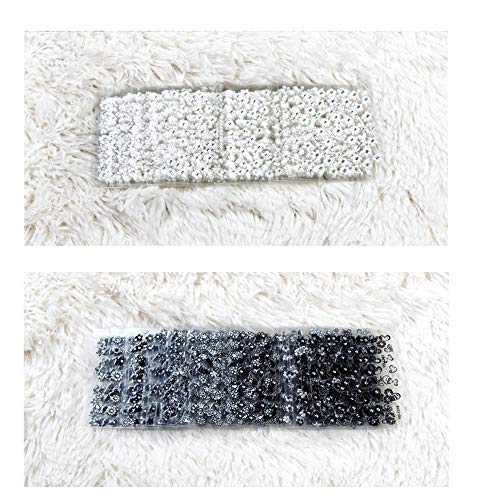 MWOOT 60 Hojas Pegatinas Uñas para Decorar Uñas, Autoadherentes Calcomanías Kits de Decoración para Uñas Dorado Negro Blanco